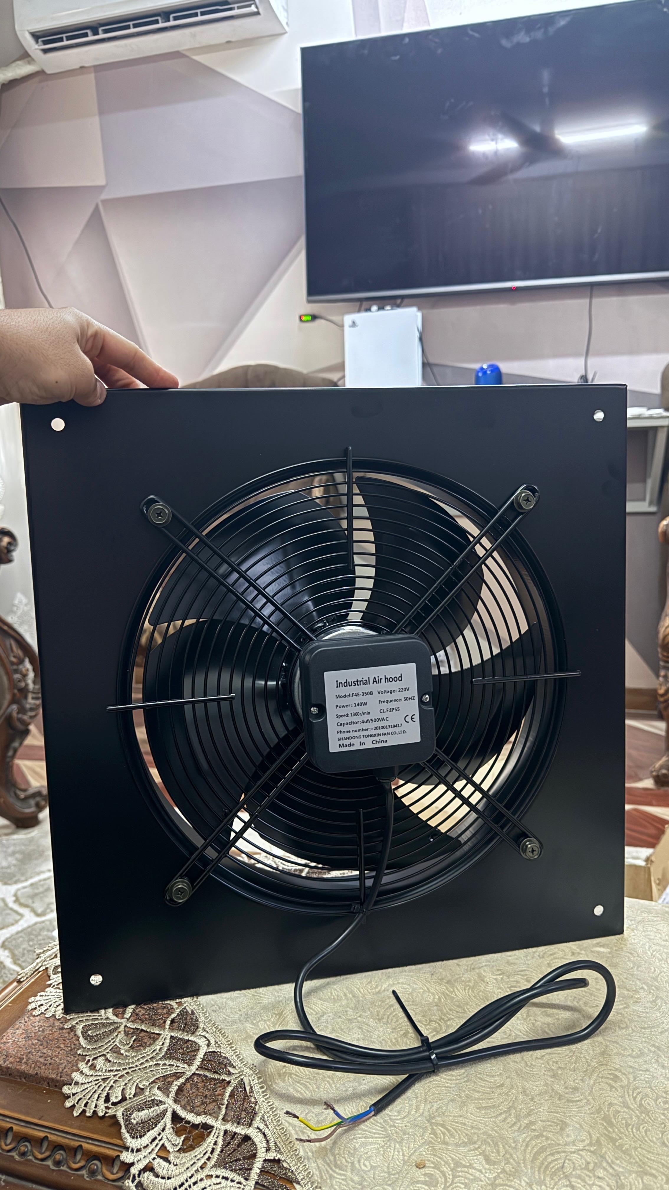 شفاط مزرعة دواجن 50×50 سم – موتور نحاس 140 وات