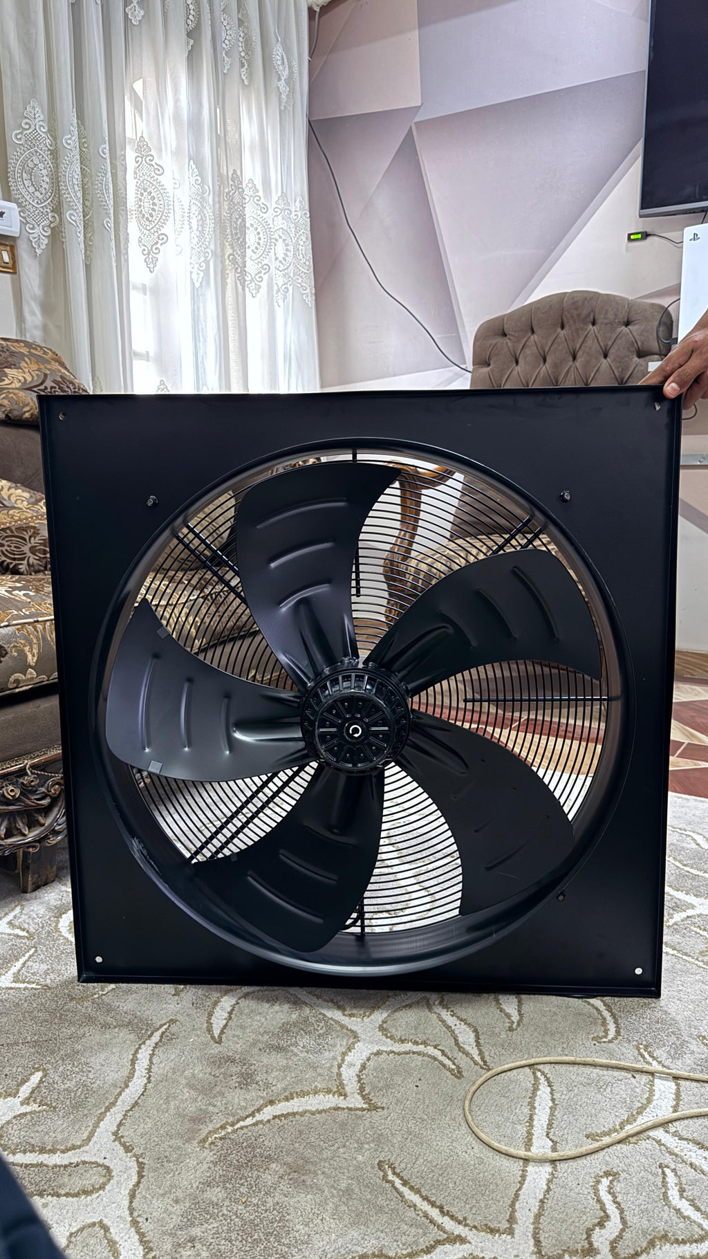 شفاط مزرعة دواجن 70×70 سم – موتور نحاس 450 وات