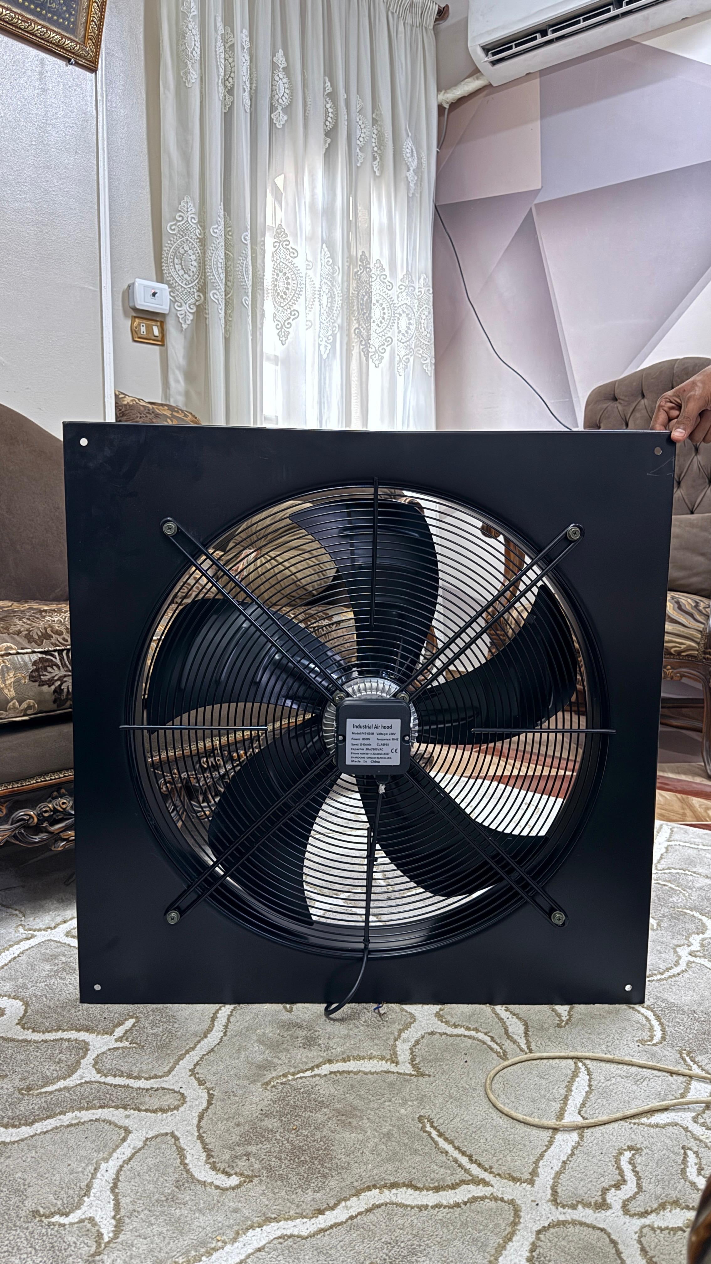 شفاط مزرعة دواجن 82×82 سم – موتور نحاس 800 وات