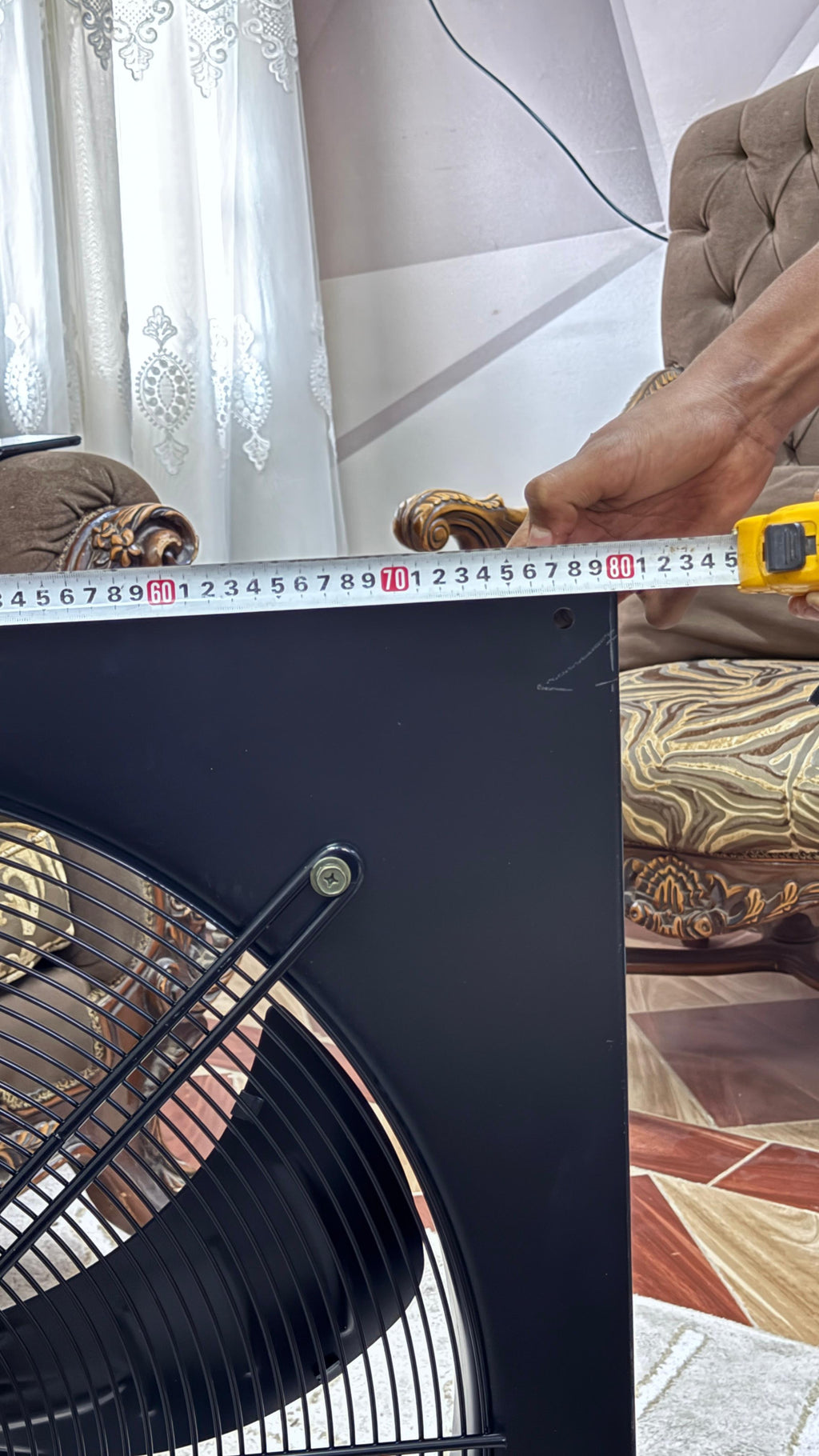 شفاط مزرعة دواجن 82×82 سم – موتور نحاس 800 وات