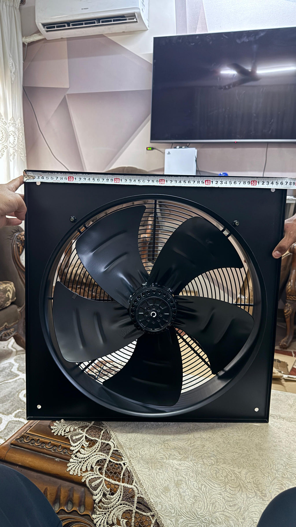 شفاط مزرعة دواجن 60×60 سم – موتور نحاس 255 وات